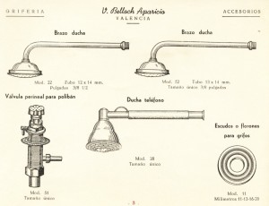 Taps older products of Aleaciones Estampadas - AESA