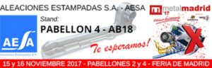 Stand AESA en MetalMadrid 2017_Forja y mecanizado aleaciones ligeras