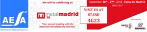 AESA was present at the new edition of METALMADRID Fair