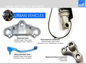 Urban Vehicles parts manufactured in AESA